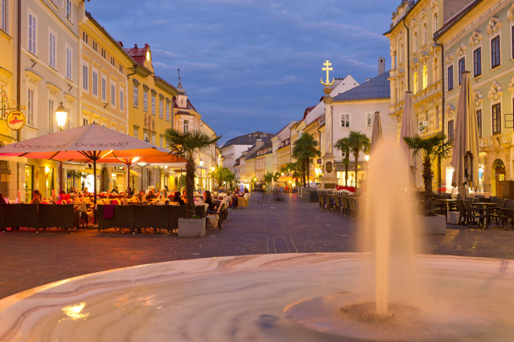 Springbrunnen in Klagenfurt